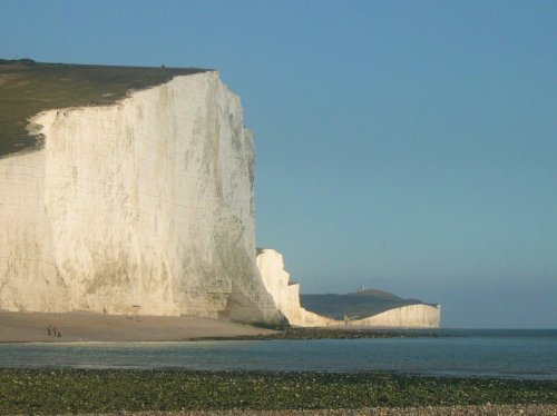 Haven Brow, with Birling Gap in the distance, from the Cuckmere Estuary, East Sussex