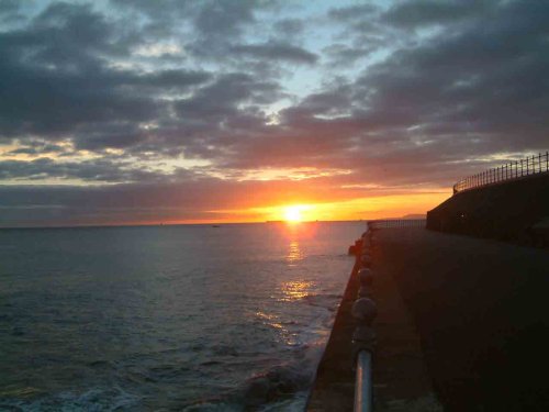 Sun up, Hartlepool, County Durham