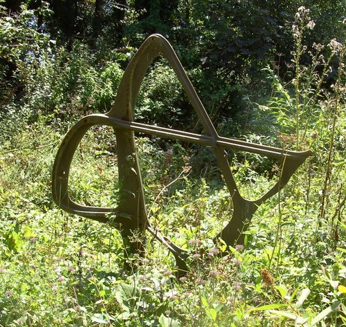 Garden decoration, The Monkey Sanctuary, Looe, Cornwall