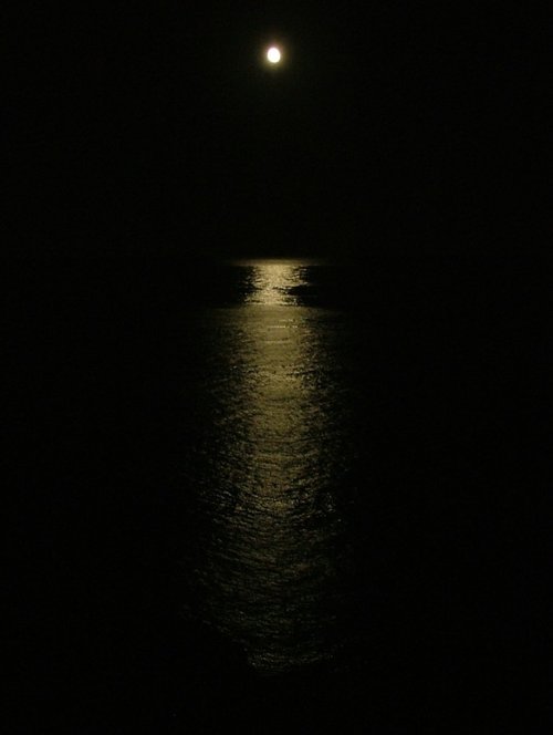 Moon over Saltwick Bay