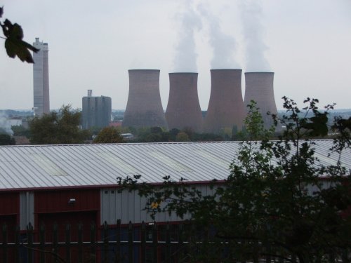 Rugeley homes with Power Plant in background