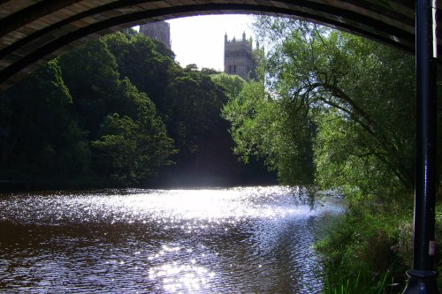 View towards the Cathedral Twin Towers, Durham, County Durham