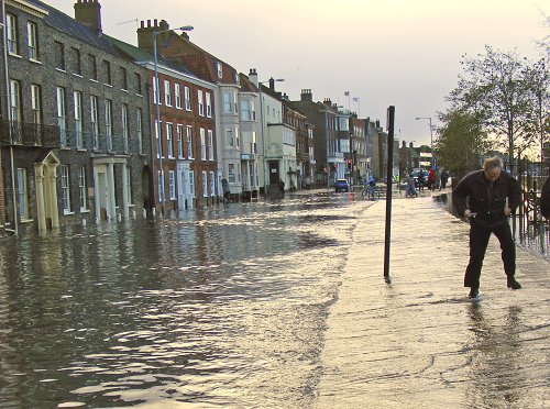 Flooding in Great Yarmouth on 9th November 2007