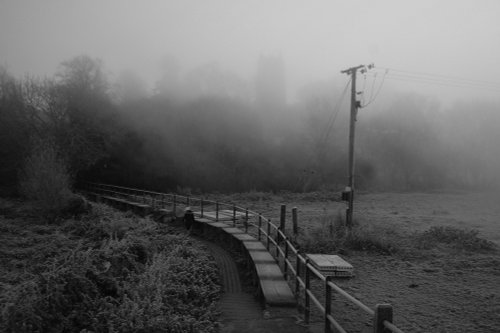 Cold road home, Kingsbury Water Park, Warwickshire