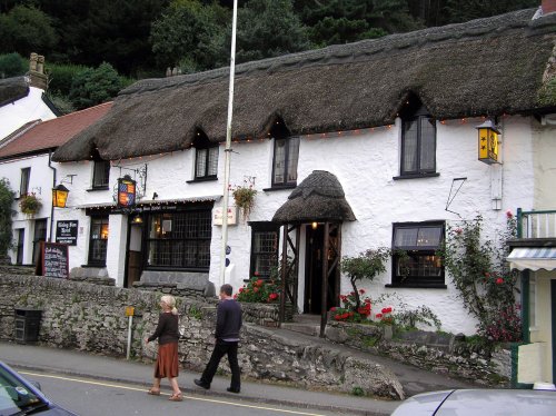 The Rising Sun Inn, Lynmouth, Devon.