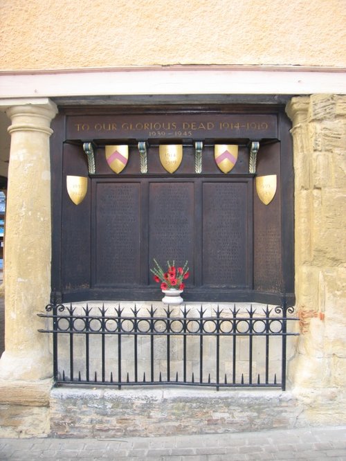 War Memorial inscriptions