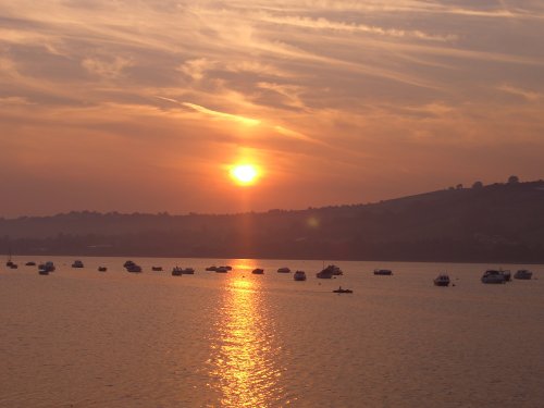 Sunset Over the River Teign
