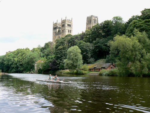 The Famous View, with two Rowers