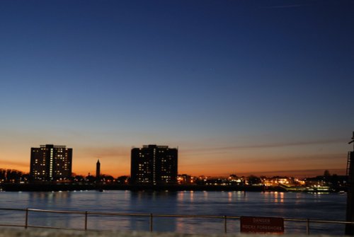 Gosport Skyline at Sunset Winter 2007