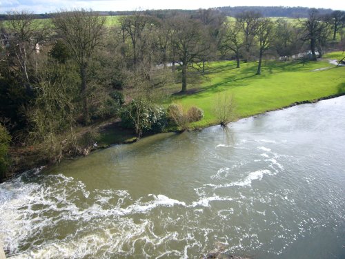 A view out of the castle's window, Warwickshire