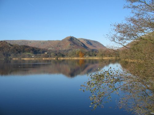 Grasmere looking north to Helm Crag.