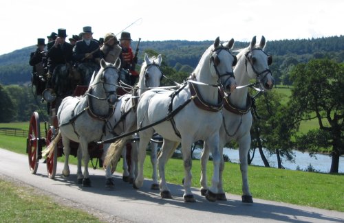 Coach & Four, Chatsworth House, Bakewell, Derbyshire