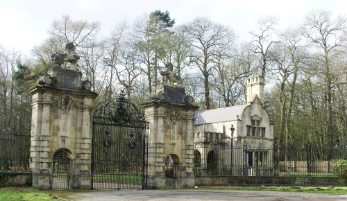 Lion Gates, Welbeck Abbey, Worksop, Nottinghamshire