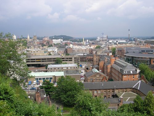 The view from Castle Hill, Nottingham