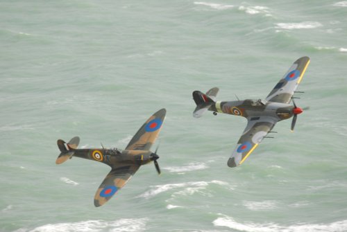 Eastbourne airshow from Beachy Head