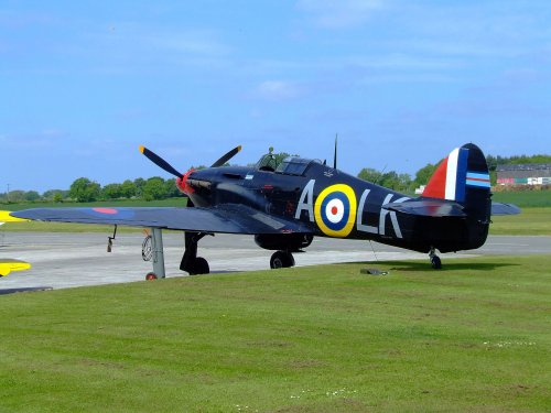 Hawker hurricane, The Real Aeroplane Museum, East Riding of Yorkshire