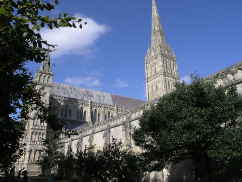 By the wall of the West Cloister