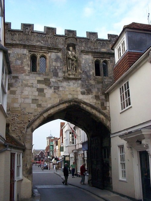 Leaving cathedral close by the main entrance