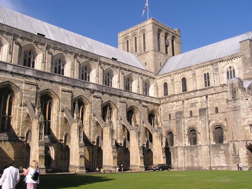 South Side of Winchester's Norman Cathedral