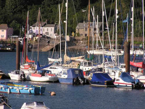 Across the Dart to the higher ferry slip and 'Britannia Halt'