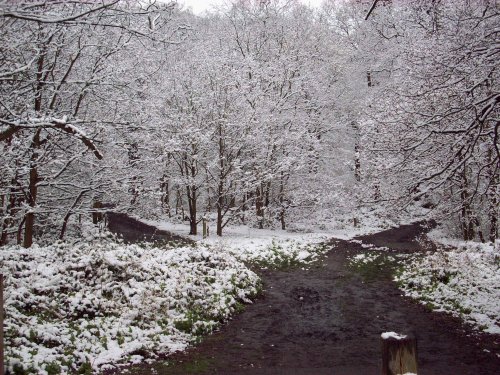 April snow, Sudbury, Greater London