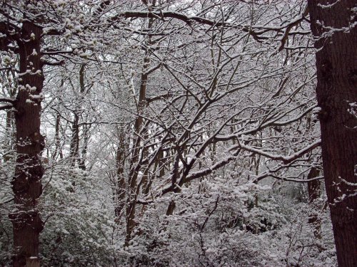 April snow, Sudbury, Greater London