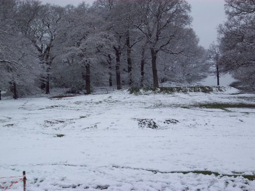 April snow, Sudbury, Greater London