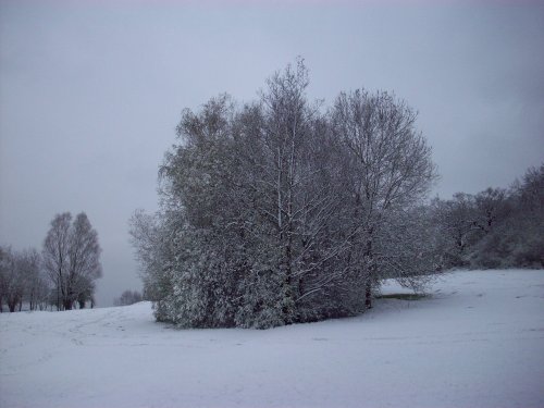 April snow, Sudbury, Greater London