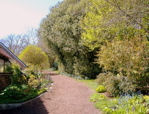 The start of the trek, Highdown Gardens