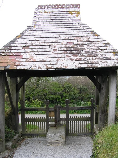 Rame church's lych gate