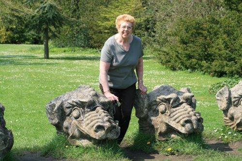 Lilian and friends at Wallington Hall.