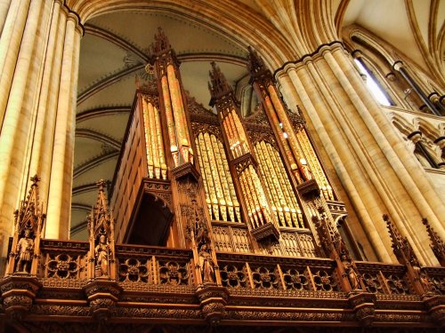 Inside the minster