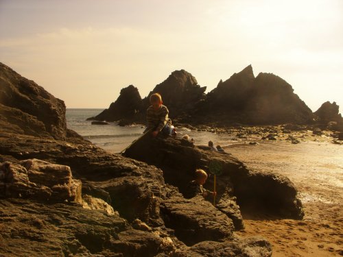 An evening fishing trip to Soar Mill Cove