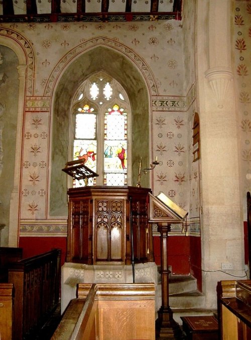 Pulpit, Parish Church of St. Nicholas, Silton, Dorset