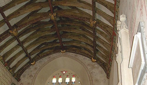 Side Chapel Roof, Parish Church of St. Nicholas, Silton, Dorset