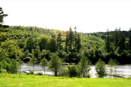 The lake in Cragside Estate, nr Rotherbury, Northumberland.