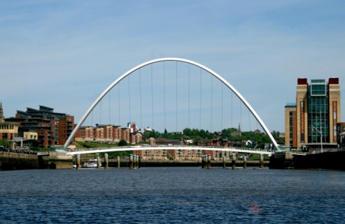 Tyne Bridges from the river.