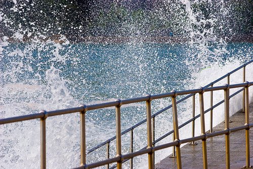 Splashing The Railings