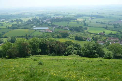 view from Glastonbury Tor