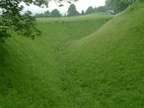 Norman castle ruins Salisbury