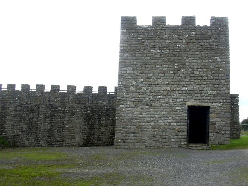 Replica section of Hadrian's Wall