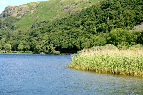 Derwentwater, a view looking north from a pleasure craft.