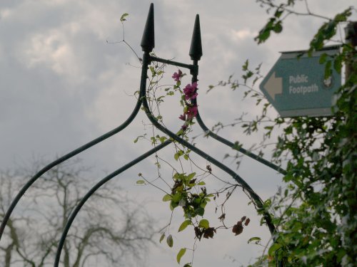 Entrance to Steeple Claydon allotments, Bucks.