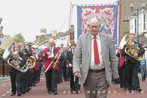 Spennymoor Heritage Banner at Durham Miners Gala 2008