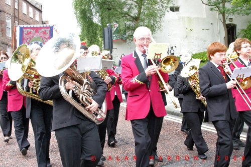 Spennymoor Heritage Banner at Durham Miners Gala 2008