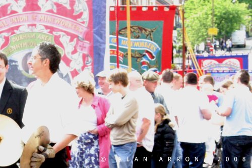 Spennymoor Heritage Banner at Durham Miners Gala 2008