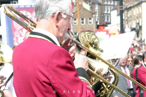 Spennymoor Heritage Banner at Durham Miners Gala 2008