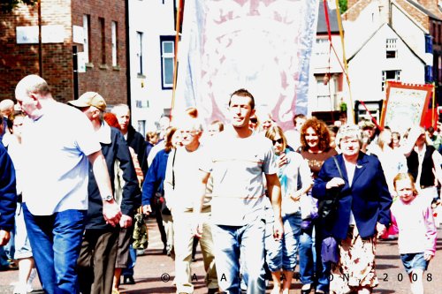 Spennymoor Heritage Banner at Durham Miners Gala 2008