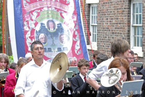 Spennymoor Heritage Banner at Durham Miners Gala 2008