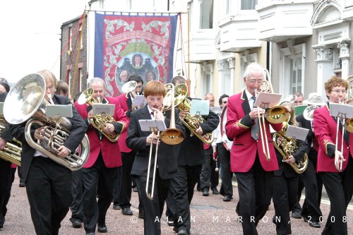 Spennymoor Heritage Banner at Durham Miners Gala 2008